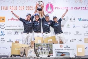 Lavinia y Torrijos / Sabandija festejaron en las finales de la Thai Polo y Pink Polo Cup