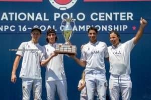 Kaia ran out the champions of the NPC 16-goal Championship (Wellington Polo Tour)
