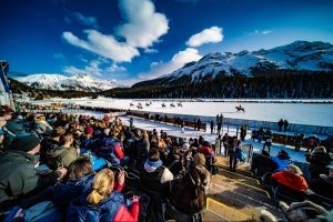 Everything’s set and ready for the start of the 41st. St. Moritz Snow World Polo Cup