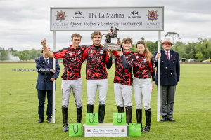 Don Tancredi, the winners of the Queen Elizabeth The Queen Mother’s Centenary Trophy